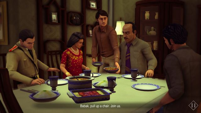 The family at the dinner. - Chapter 14: The Little Black Fish - Walkthrough - 1979 Revolution: Black Friday - Game Guide and Walkthrough