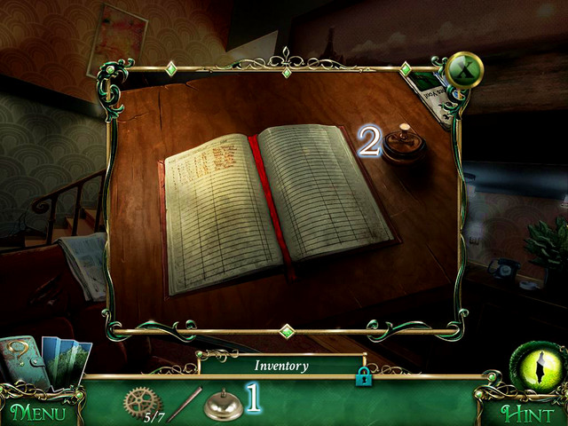 On sheriffs desk in Sheriff's Office you begin a scene with hidden object - Return to the hotel - Main storyline - 9 Clues: The Secret of Serpent Creek - Game Guide and Walkthrough