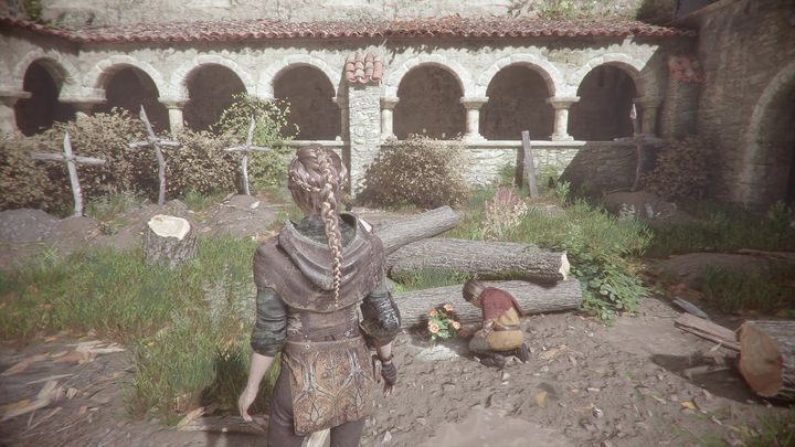 At the window through which Hugo enters the house, turn around the corner of the building - A Plague Tale Innocence: Hugo Herbarium - list of all flowers - Secrets and collectibles - A Plague Tale Guide