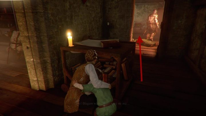 In the next room, wait until the opponents turn their backs and use the covers to get to the opposite door - A Plague Tale Innocence: Chapter 1 Legacy of De Rune Family walkthrough - Walkthrough - A Plague Tale Guide