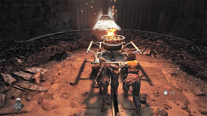 Following these steps will let you take the cart to the bridge, which serves as the area's exit - Plague Tale Requiem: Chapter 11, Explore the underground area - walkthrough - Chapter 11 - The Cradle of Centuries - A Plague Tale Requiem Guide, Walkthrough