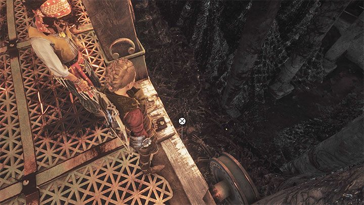 Not all platforms will rise up - Amicia decides to investigate and solve the problem herself - A Plague Tale Requiem: Chapter 11, Open the gate - walkthrough - Chapter 11 - The Cradle of Centuries - A Plague Tale Requiem Guide, Walkthrough