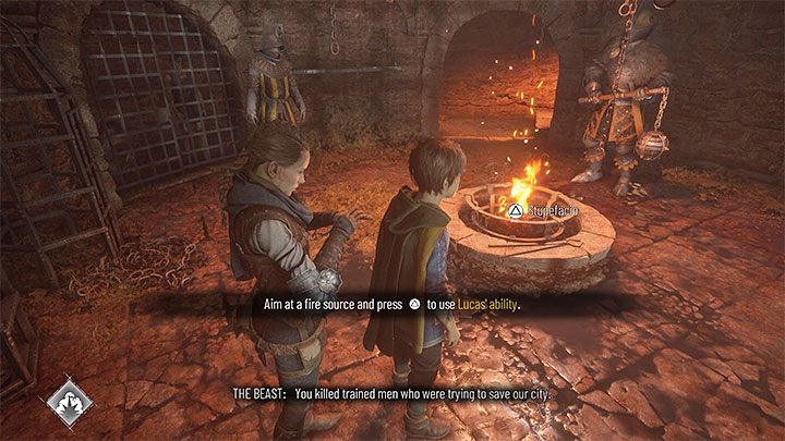 Once you're back to controlling Amicia, leave the cell - Plague Tale Requiem: Chapter 3, Escape the fort - walkthrough - Chapter 3 - A Burden of Blood - A Plague Tale Requiem Guide, Walkthrough