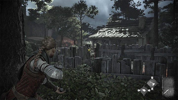 Before you go further, explore the building to the right of the workbench - Plague Tale Requiem: Chapter 3, Find and rescue Lucas - walkthrough - Chapter 3 - A Burden of Blood - A Plague Tale Requiem Guide, Walkthrough