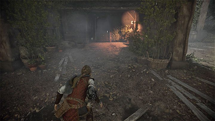 In the new area, we recommend sneaking through the buildings on the left - Plague Tale Requiem: Chapter 3, Find and rescue Lucas - walkthrough - Chapter 3 - A Burden of Blood - A Plague Tale Requiem Guide, Walkthrough