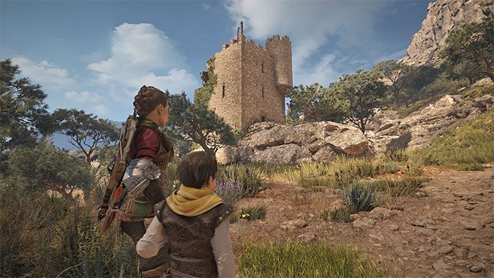 When staying in the open area, you need to look for a partially damaged tower - we show it in the screenshot above - you'll need to get to the top of it - Plague Tale Requiem: Chapter 9 (Tales and Revelations) - list of secrets - Hugo Herbarium and Souvenirs - A Plague Tale Requiem Guide, Walkthrough
