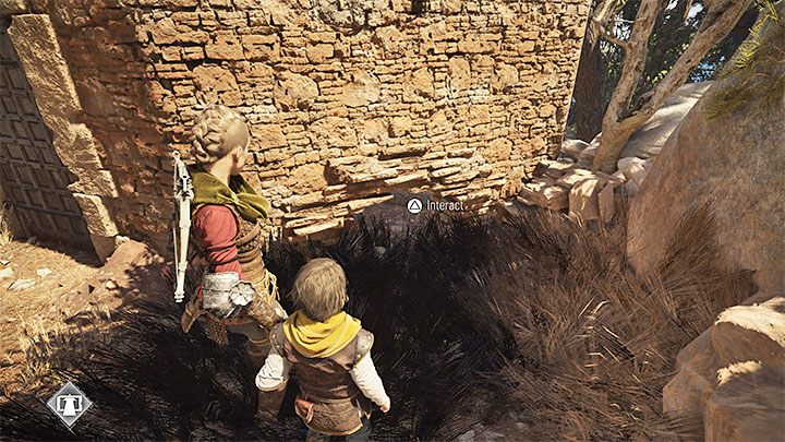 A small opening will be unlocked and you need to ask Hugo (L1/LB on consoles) to squeeze through it - Plague Tale Requiem: Chapter 9 (Tales and Revelations) - list of secrets - Hugo Herbarium and Souvenirs - A Plague Tale Requiem Guide, Walkthrough