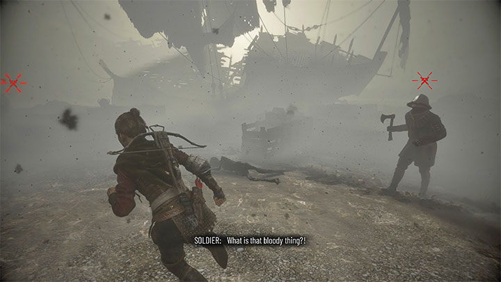 During the second stage of the battle you'll lose a lot of visibility, though it doesn't mean you're completely blind - Plague Tale Requiem: Chapter 15, Kill the Count - walkthrough - Chapter 15 - Dying Sun - A Plague Tale Requiem Guide, Walkthrough