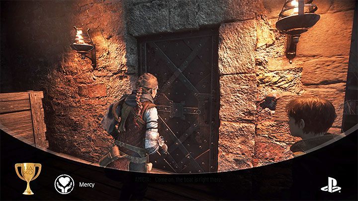 Quickly run past him and go left - Plague Tale Requiem: Trophies / Achievements - list of all, trophy guide - Appendix - A Plague Tale Requiem Guide, Walkthrough