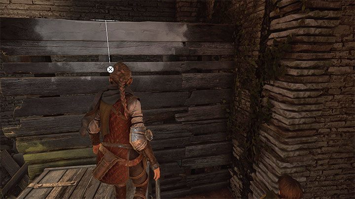 Jump down and push the cart towards the shelf with the chest - Plague Tale Requiem: Chapter 2, Exit the arenas underground - walkthrough - Chapter 2 - Newcomers - A Plague Tale Requiem Guide, Walkthrough