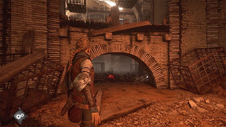 Reach the area on the opposite side of the room - Plague Tale Requiem: Chapter 2, Exit the arenas underground - walkthrough - Chapter 2 - Newcomers - A Plague Tale Requiem Guide, Walkthrough