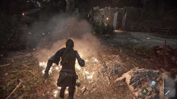You can approach the herbalist by throwing 1 or 2 pots of Ignifer to temporarily ward off rats - Plague Tale Requiem: Can you save the herbalist in chapter 3? - FAQ - A Plague Tale Requiem Guide, Walkthrough