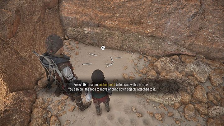 A side path will take you to some feathers scattered on the ground - Plague Tale Requiem: Chapter 7 (Felons) - list of secrets - Hugo Herbarium and Souvenirs - A Plague Tale Requiem Guide, Walkthrough