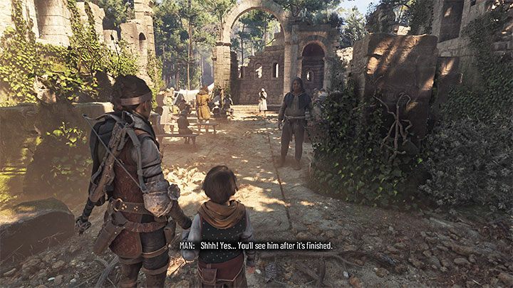 Reach the pilgrims' praying area - Plague Tale Requiem: Chapter 6, Find a way towards the coast - walkthrough - Chapter 6 - Leaving All Behind - A Plague Tale Requiem Guide, Walkthrough