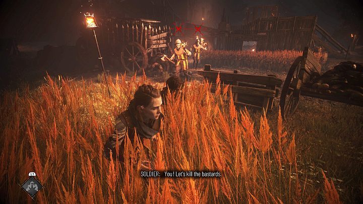 Direct fight with an enemy or group of enemies can happen in 2 ways - Plague Tale Requiem: Stealth and combat - Basics - A Plague Tale Requiem Guide, Walkthrough