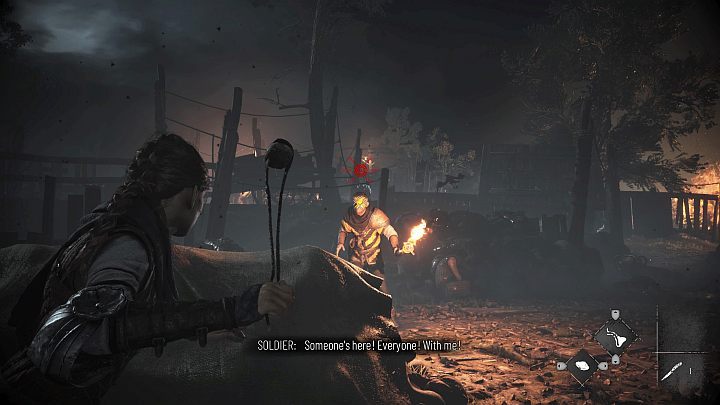 The main way to kill enemies is to use the slingshot - Plague Tale Requiem: Stealth and combat - Basics - A Plague Tale Requiem Guide, Walkthrough