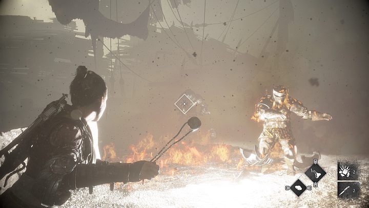Fights with elite opponents can be more problematic - they can be resistant to standard attacks with, for example, the slingshot or even the crossbow - Plague Tale Requiem: Stealth and combat - Basics - A Plague Tale Requiem Guide, Walkthrough