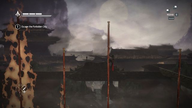 First shard is on the stake - Shards in sequence 10 - Demon Fire - Animus shards - Assassins Creed Chronicles: China - Game Guide and Walkthrough