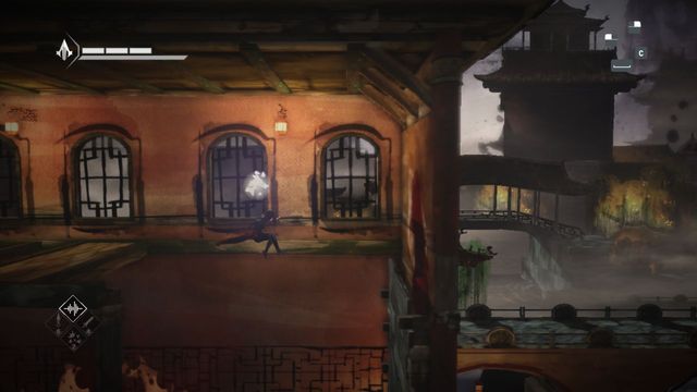 Shard is above the collapsed floor - Shards in sequence 10 - Demon Fire - Animus shards - Assassins Creed Chronicles: China - Game Guide and Walkthrough