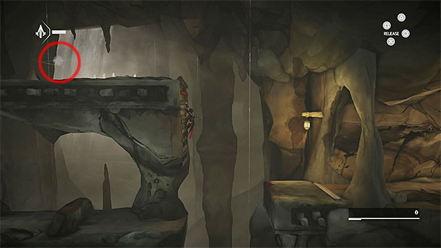 You must reach the highest ledge in the large room - Shards in sequence 1 - The Escape - Animus shards - Assassins Creed Chronicles: China - Game Guide and Walkthrough