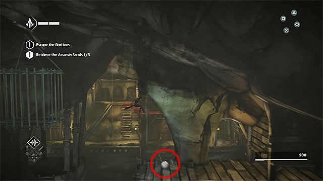 Data fragment is near the Assassin scroll from the side quest - Shards in sequence 2 - The return - Animus shards - Assassins Creed Chronicles: China - Game Guide and Walkthrough