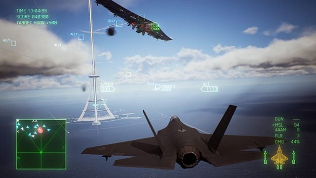 Finally, an APS Unit will get revealed on its undercarriage - How to defeat Arsenal Bird boss in Ace Combat 7 Skies Unknown? - Air combat - Ace Combat 7 Skies Unknown Guide