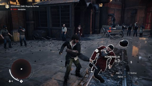 Use the hints to learn the basic actions. - 01 - A Spanner in the Works | Syndicate Sequence 1 Walkthrough - Sequence 1 - Assassins Creed: Syndicate Game Guide & Walkthrough