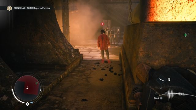 When behind an obstacle, you can sneak up on enemy or aim and throw a knife. - 01 - A Spanner in the Works | Syndicate Sequence 1 Walkthrough - Sequence 1 - Assassins Creed: Syndicate Game Guide & Walkthrough