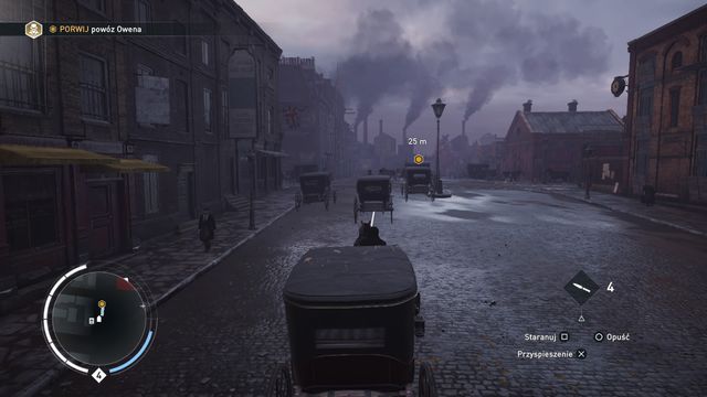 Use the bypassed carriage to catch up to the enemy. - 03 - On the Origin of Syrup | Syndicate Sequence 4 Walkthrough - Sequence 4 - Assassins Creed: Syndicate Game Guide & Walkthrough