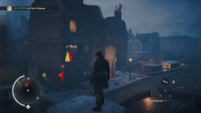 Enter the building through the window above the wholesale sign. - 03 - Survival of the Fittest | Syndicate Sequence 5 Walkthrough - Sequence 5 - Assassins Creed: Syndicate Game Guide & Walkthrough