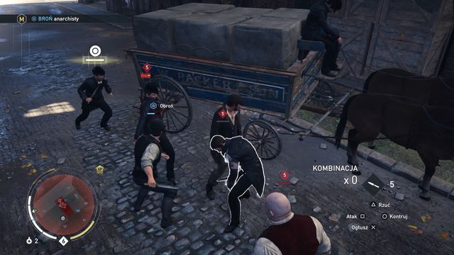 Remember to attack in first order the enemies that are threat to your temporary ally. - 03 - Anarchist Intervention | Karl Marx Memories - Karl Marx Memories - Assassins Creed: Syndicate Game Guide & Walkthrough