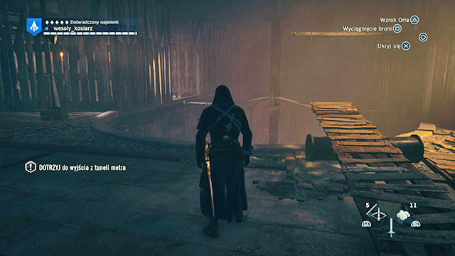 Jump on the rope, then left and forward. - 03 - Fin de Siecle (Server bridge) | Sequence 3 of AC Unity - Sequence 3 - Assassins Creed: Unity Game Guide & Walkthrough