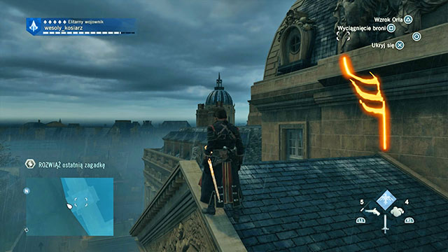 The fourth solution is on the rooftop of the Military Academy, above the entrance, on the side facing Champs-de-Mars - Side quests | Invalides map in AC Unity - Invalides - Assassins Creed: Unity Game Guide & Walkthrough