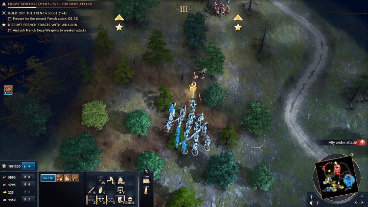 Then hide behind the trees at the very top of the map and wait for 2 battering rams - Age of Empires 4: The Siege of Dover (The Normans) - walkthrough - The Normans - Age of Empires 4 Guide