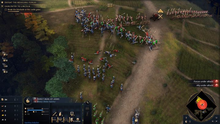 Together with your ally, head to Lincoln Fortress and break through the blockade to the castle gates - Age of Empires 4: First Battle of Lincoln (The Normans) - walkthrough - The Normans - Age of Empires 4 Guide