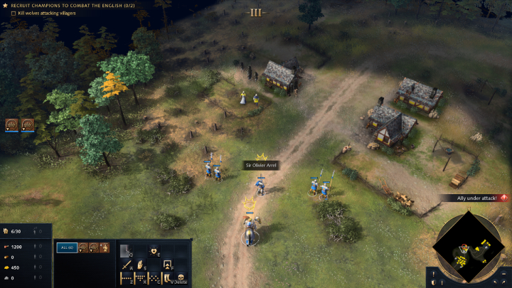 Mark Marshal Jean De Beaumanoir and go to the designated location on the map - Age of Empires 4: The Combat of the Thirty (The Hundred Years War) - walkthrough - The Hundred Years War - Age of Empires 4 Guide