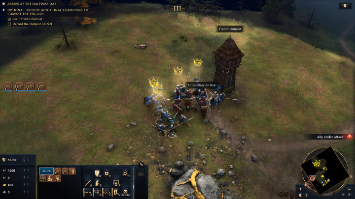 Then head southeast - Age of Empires 4: The Combat of the Thirty (The Hundred Years War) - walkthrough - The Hundred Years War - Age of Empires 4 Guide