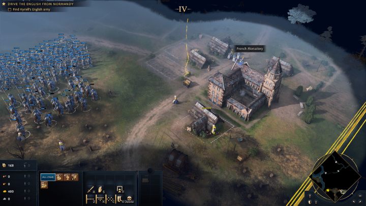 Head south and turn east - Age of Empires 4: The Battle of Formigny (The Hundred Years War) - walkthrough - The Hundred Years War - Age of Empires 4 Guide