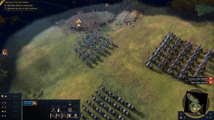 After eliminating all enemies head west to the enemy camp - Age of Empires 4: The Battle of Kalka River (The Mongol Empire) - walkthrough - The Mongol Empire - Age of Empires 4 Guide