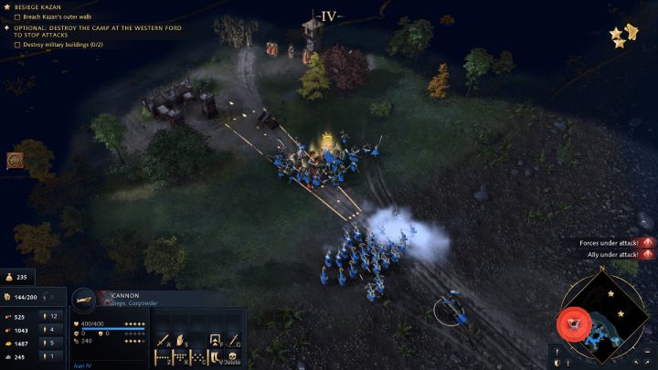 You will reach the enemy camp after crossing the river - Age of Empires 4: The Siege of Kazan (The Rise of Moscow) - walkthrough - The Rise of Moscow - Age of Empires 4 Guide