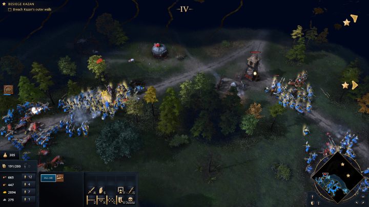 Create more army units and follow the road to the next enemy camp - Age of Empires 4: The Siege of Kazan (The Rise of Moscow) - walkthrough - The Rise of Moscow - Age of Empires 4 Guide
