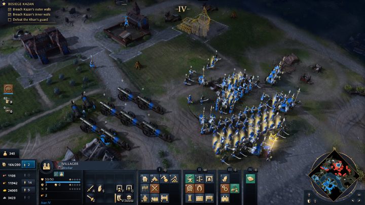 Once you break through the city walls, clear the entire area of enemy troops and destroy all enemy buildings - Age of Empires 4: The Siege of Kazan (The Rise of Moscow) - walkthrough - The Rise of Moscow - Age of Empires 4 Guide