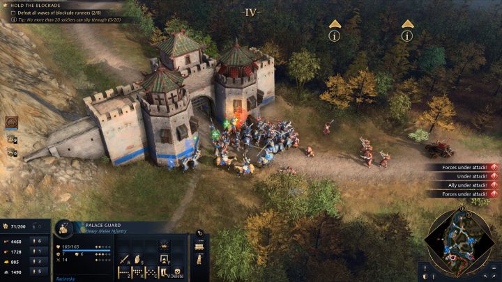 Once the walls are up, new mission objectives will appear - Age of Empires 4: Blockade at Lumen Shan (The Mongol Empire) - walkthrough - The Mongol Empire - Age of Empires 4 Guide
