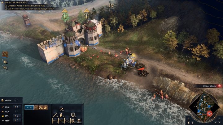 The next enemy waves will be equipped with siege machines - Age of Empires 4: Blockade at Lumen Shan (The Mongol Empire) - walkthrough - The Mongol Empire - Age of Empires 4 Guide