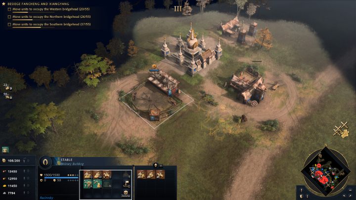 Put up army tents near the posts to quickly resupply your troops - Age of Empires 4: The Song Fortress (The Mongol Empire) - walkthrough - The Mongol Empire - Age of Empires 4 Guide