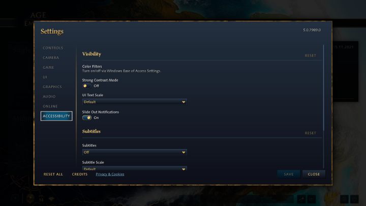 Here is a list of the accessibility options - Age of Empires 4: Accessibility - List - Appendix - Age of Empires 4 Guide