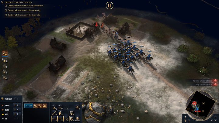 Slowly clear the entire area of enemy buildings - Age of Empires 4: The Siege of Kiev (The Mongol Empire) - walkthrough - The Mongol Empire - Age of Empires 4 Guide