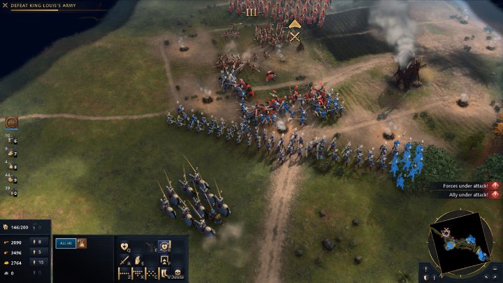 The final mission objective will be to defeat the king's army - Age of Empires 4: The Battle of Bremule (The Normans) - walkthrough - The Normans - Age of Empires 4 Guide