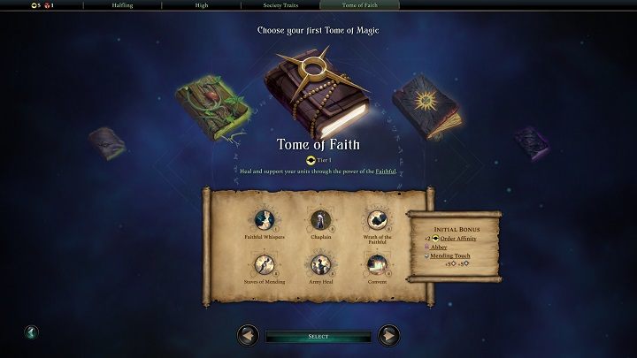 Tome of Magic is another choice you need to go through when choosing to create a custom faction - Age of Wonders 4: Creating factions - Basics - Age of Wonders 4 Guide