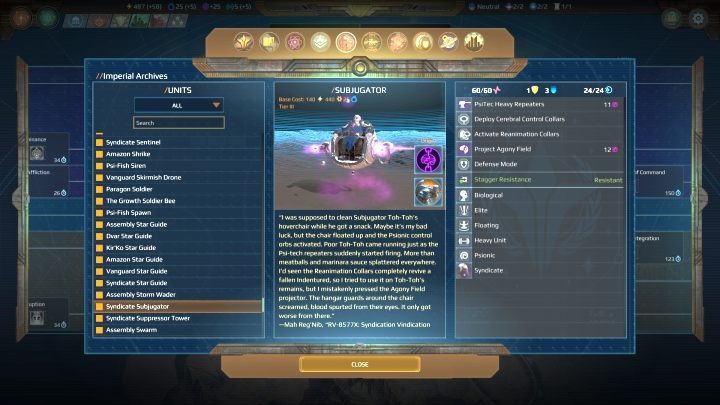 The Subjugator unit works perfectly with groups of slaves. - Syndicate | Factions in Age of Wonders Planetfall - Factions - Age of Wonders Planetfall Guide